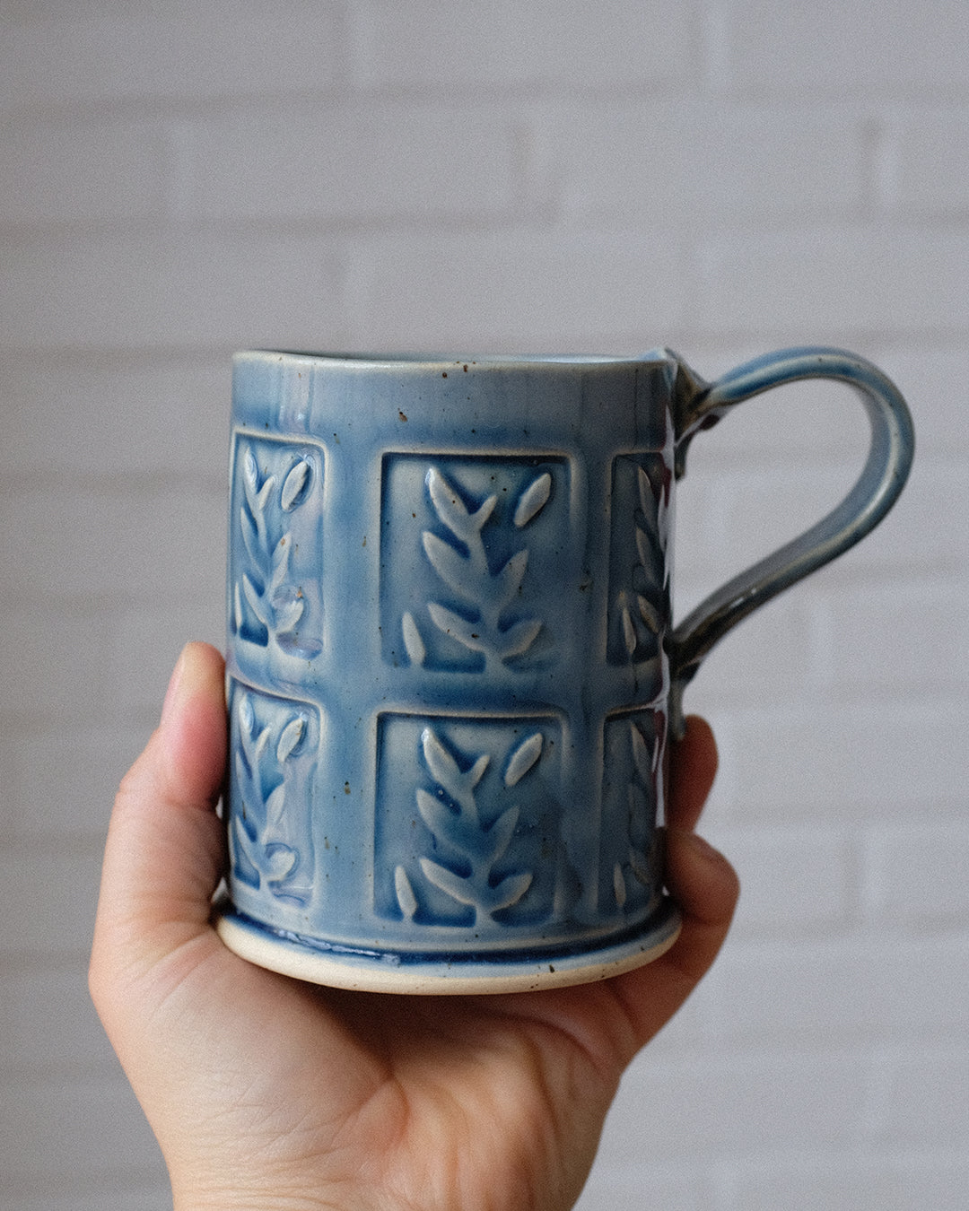 herb stamp mug, tall