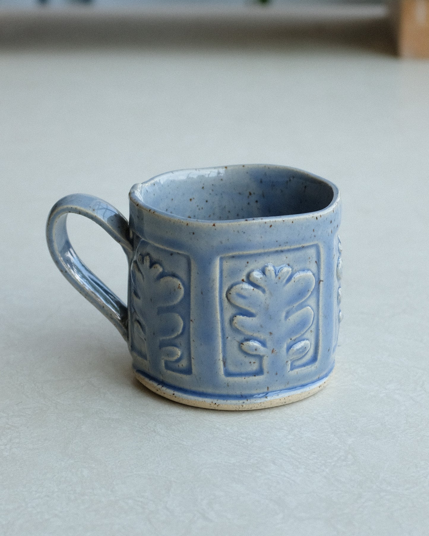 stamped mug