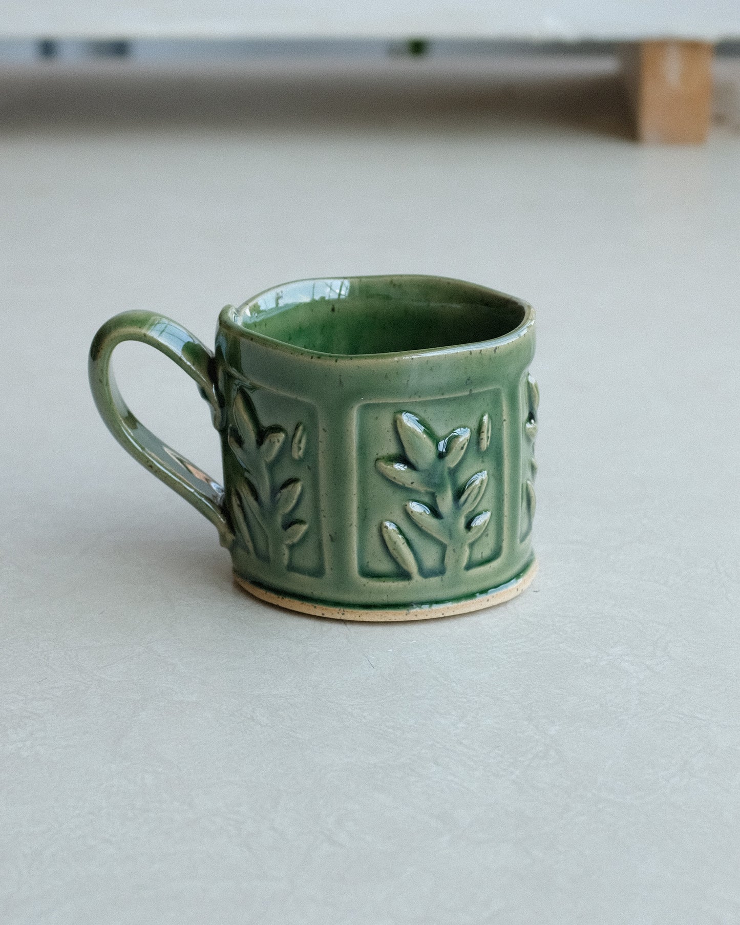 stamped mug