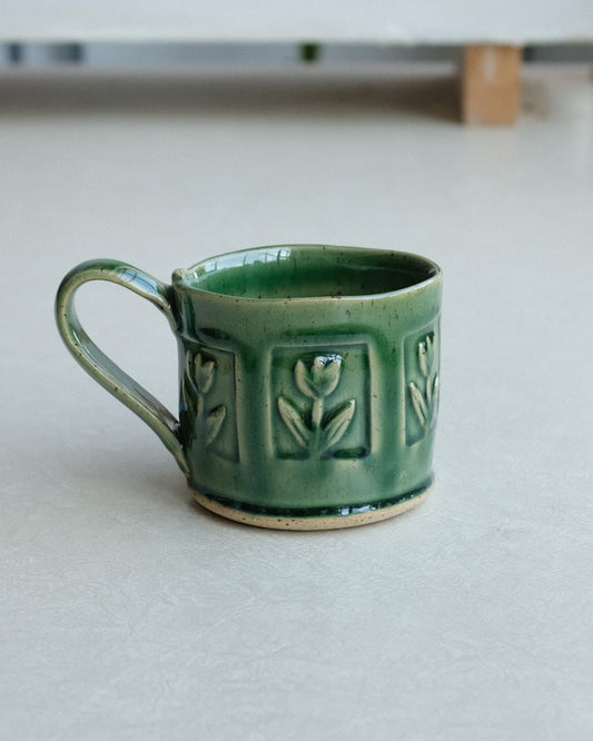 stamped mug