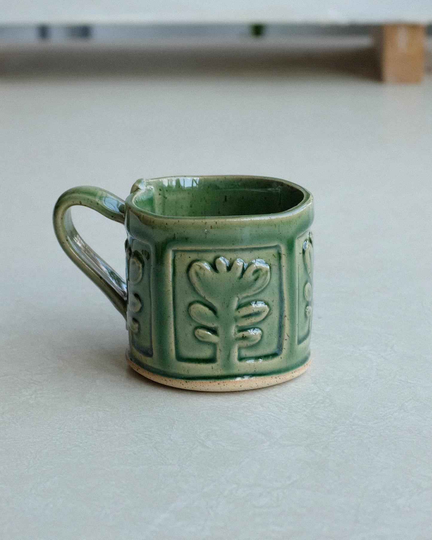 stamped mug