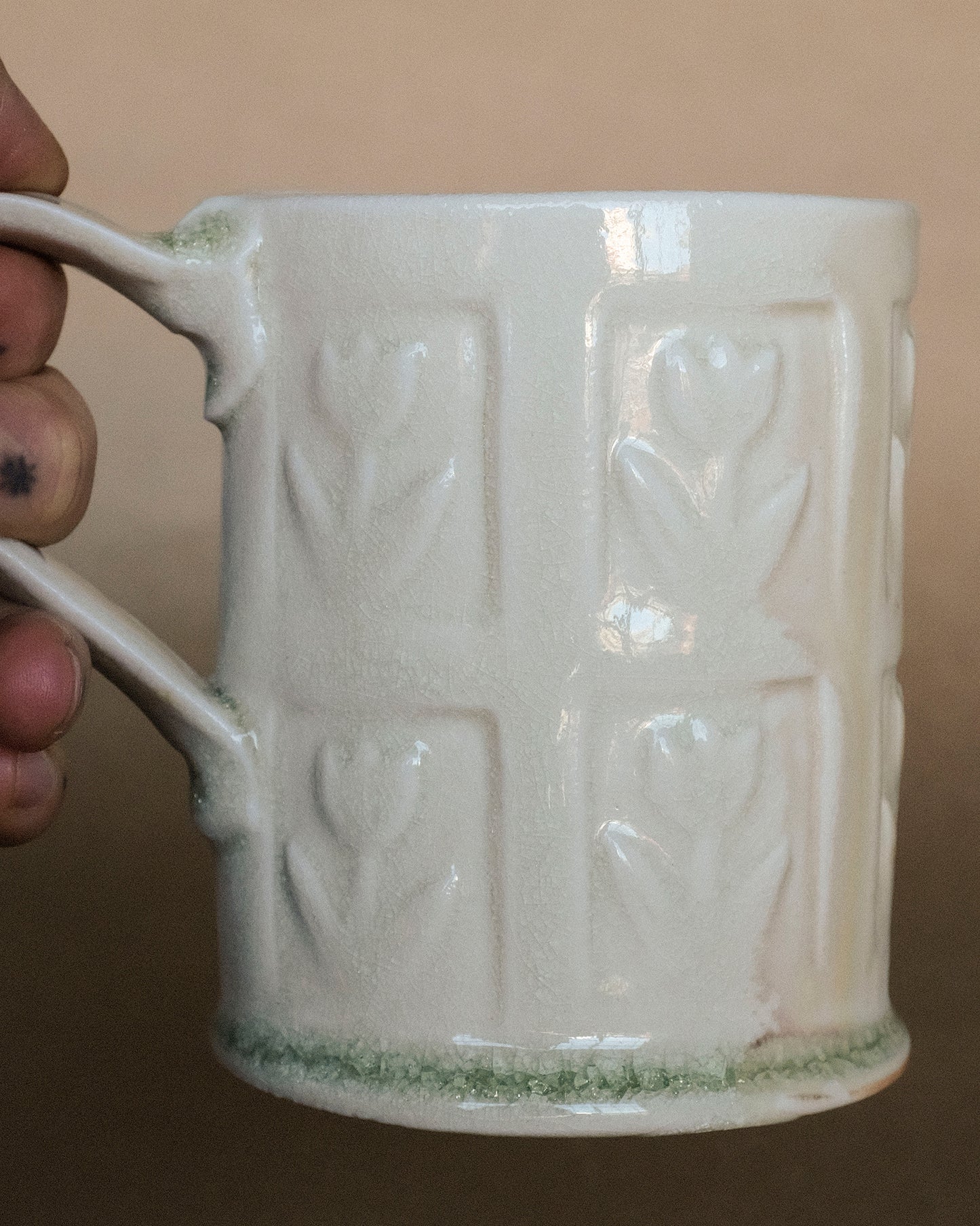Wood Fired Tall Mug 02