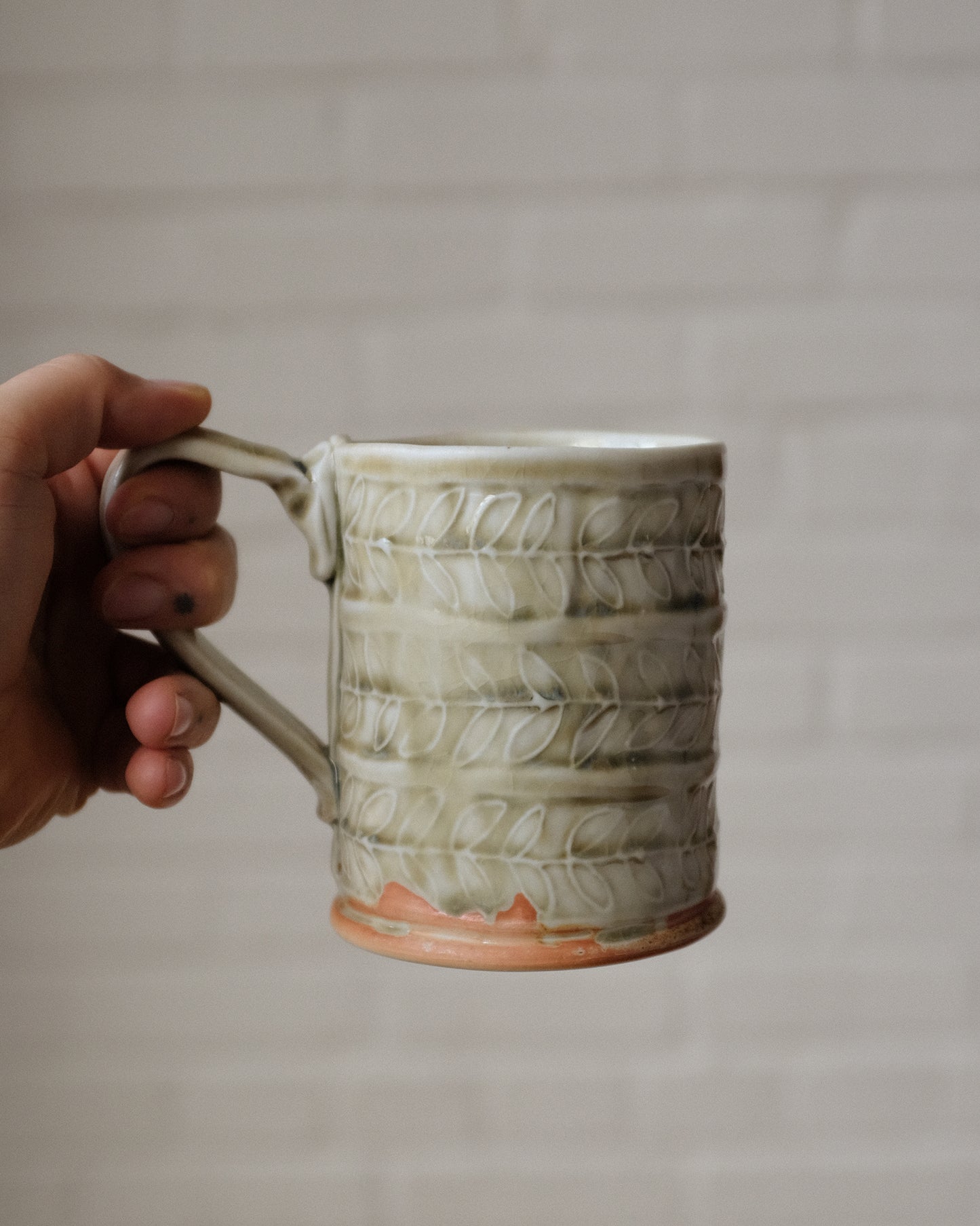 Wood Fired Tall Mug 03