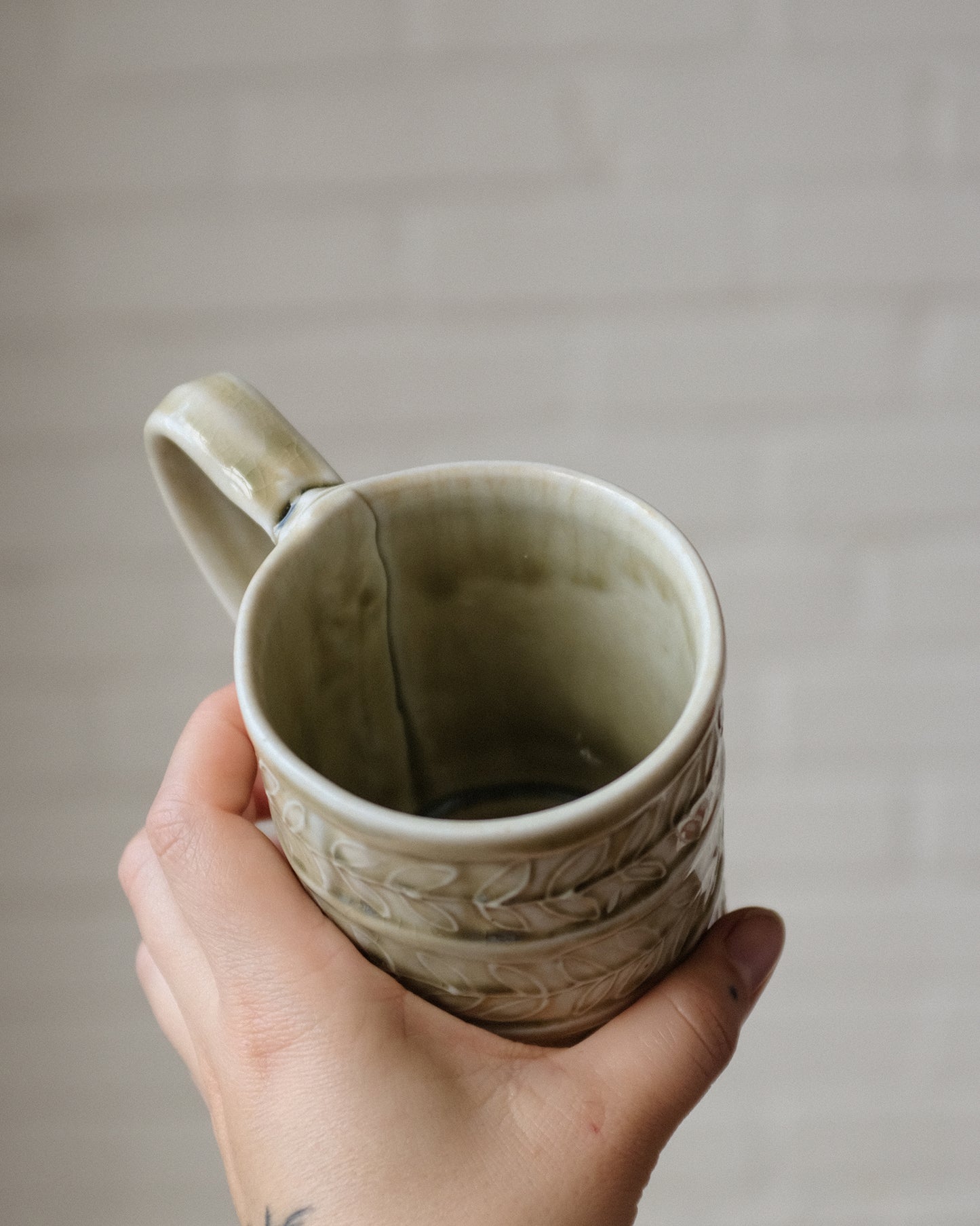 Wood Fired Tall Mug 03