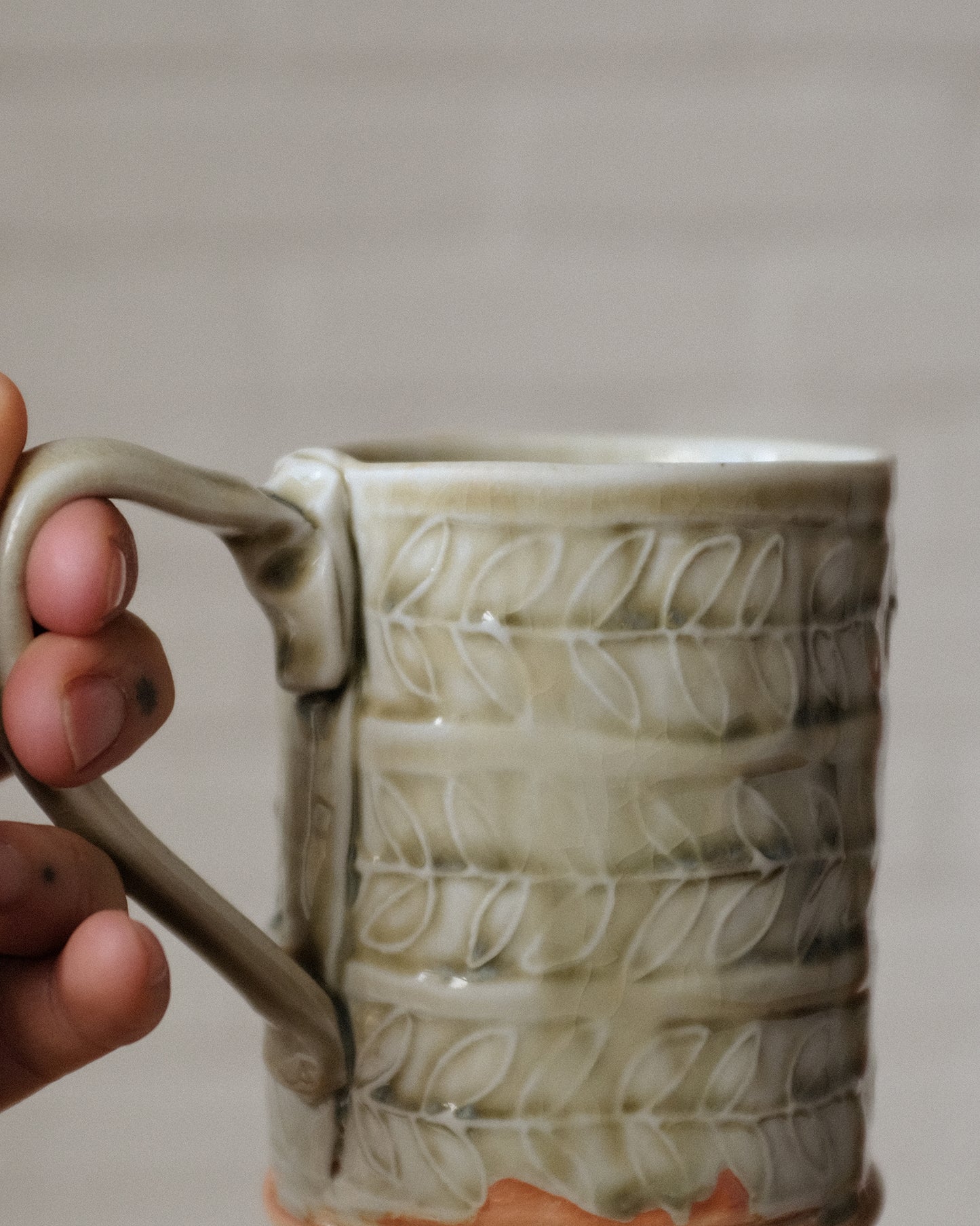 Wood Fired Tall Mug 03