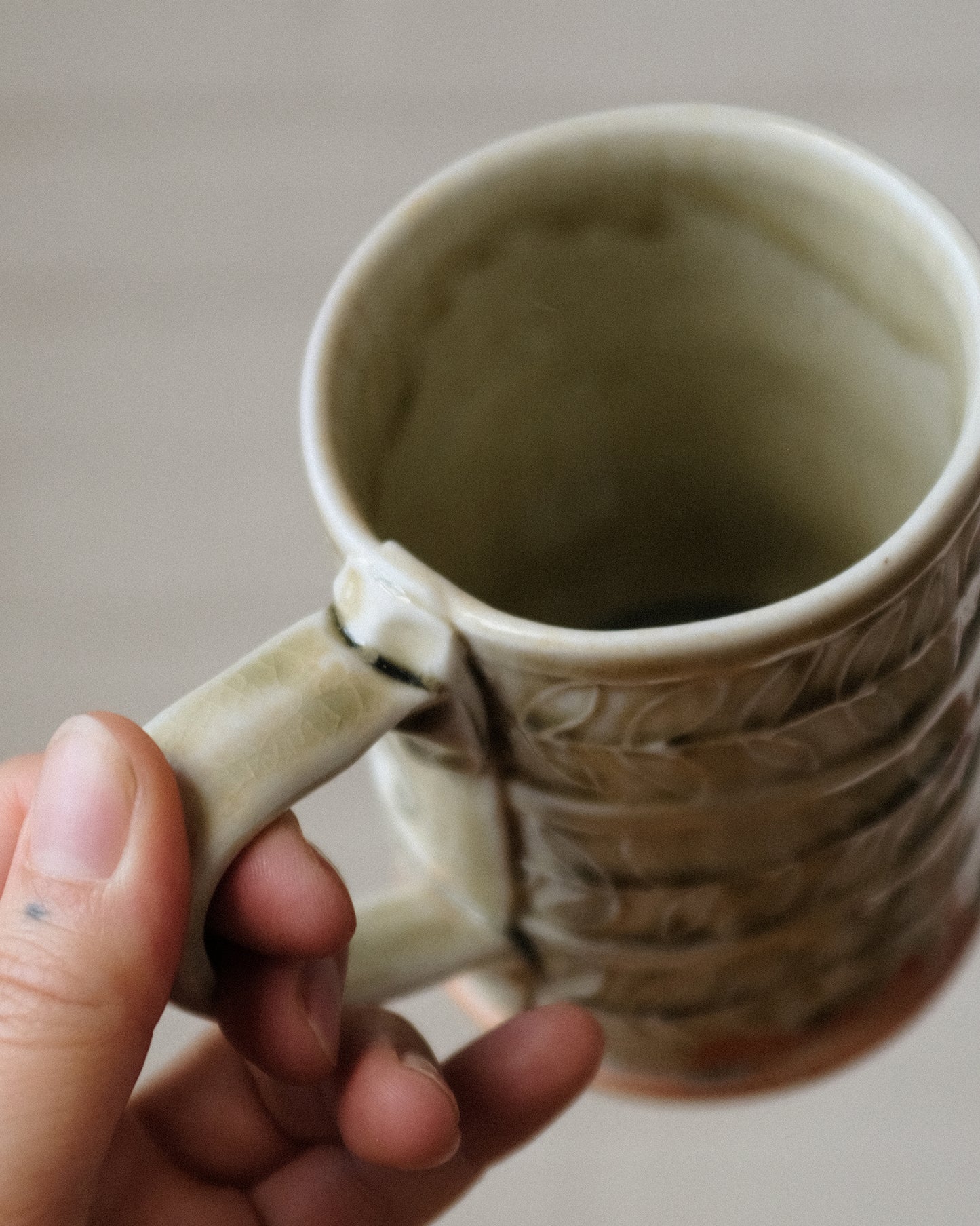 Wood Fired Tall Mug 03