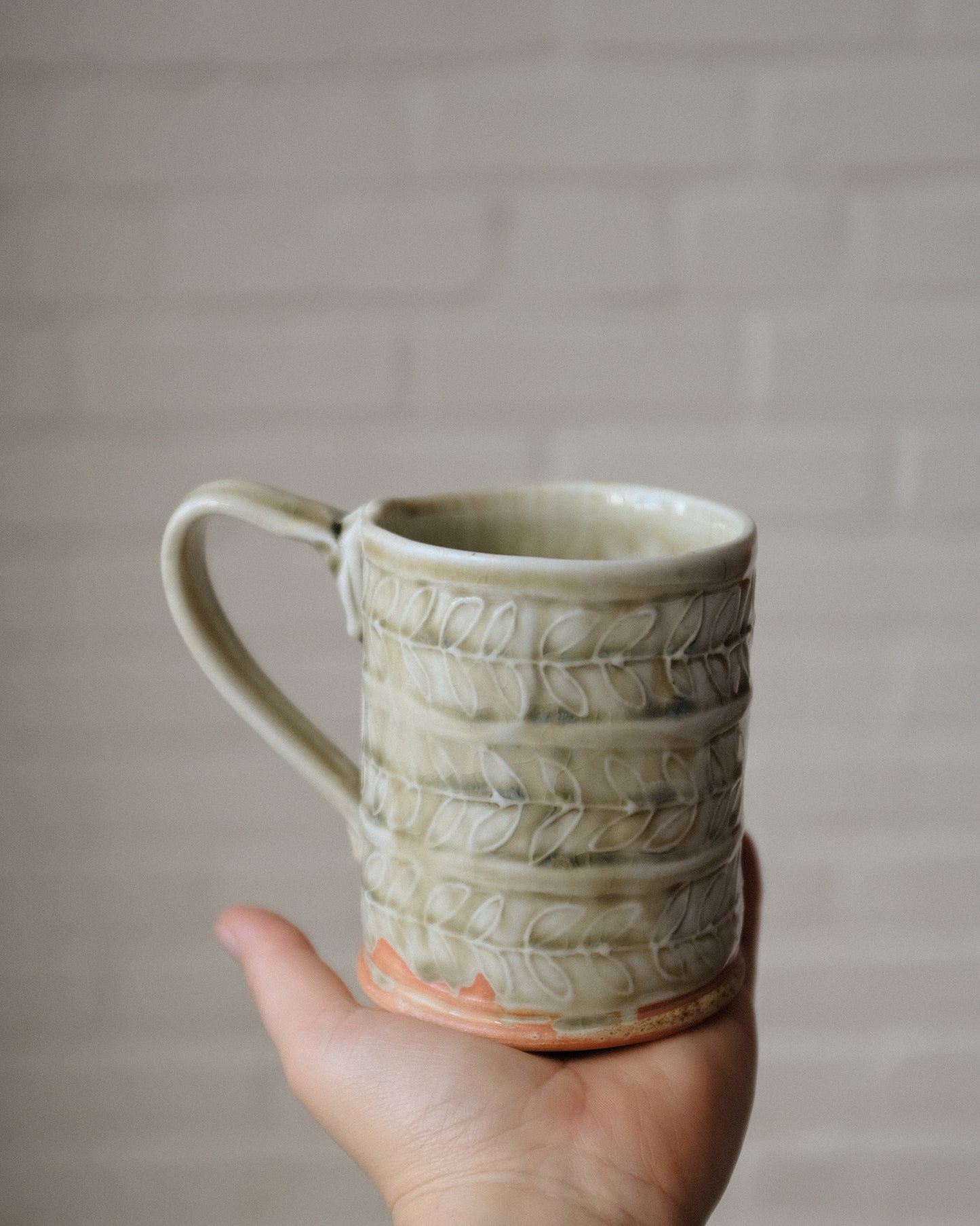 Wood Fired Tall Mug 03