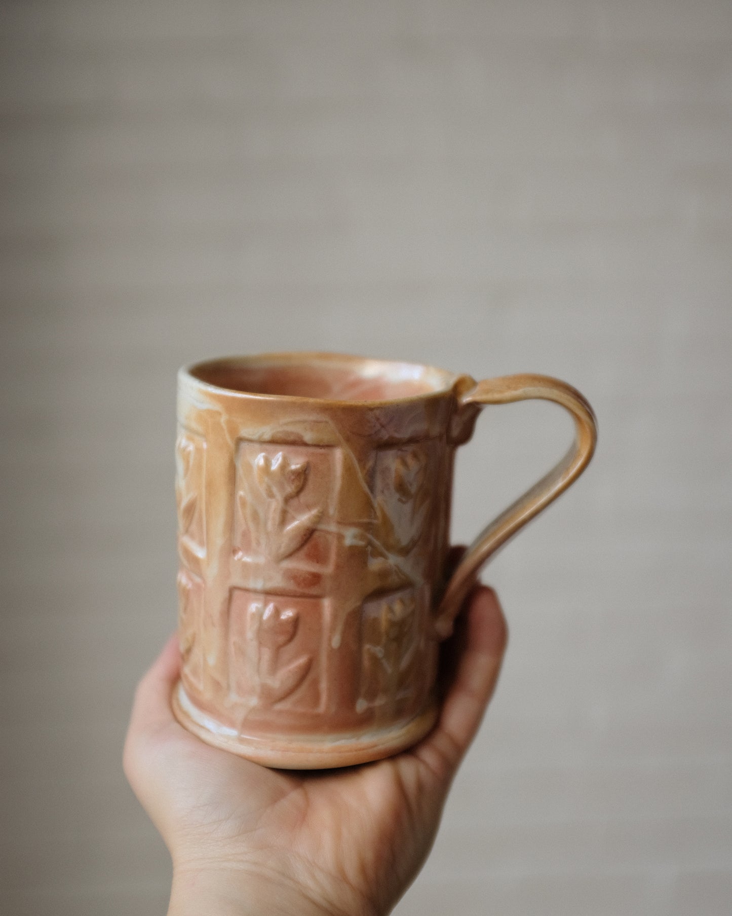 Wood Fired Tall Mug 04