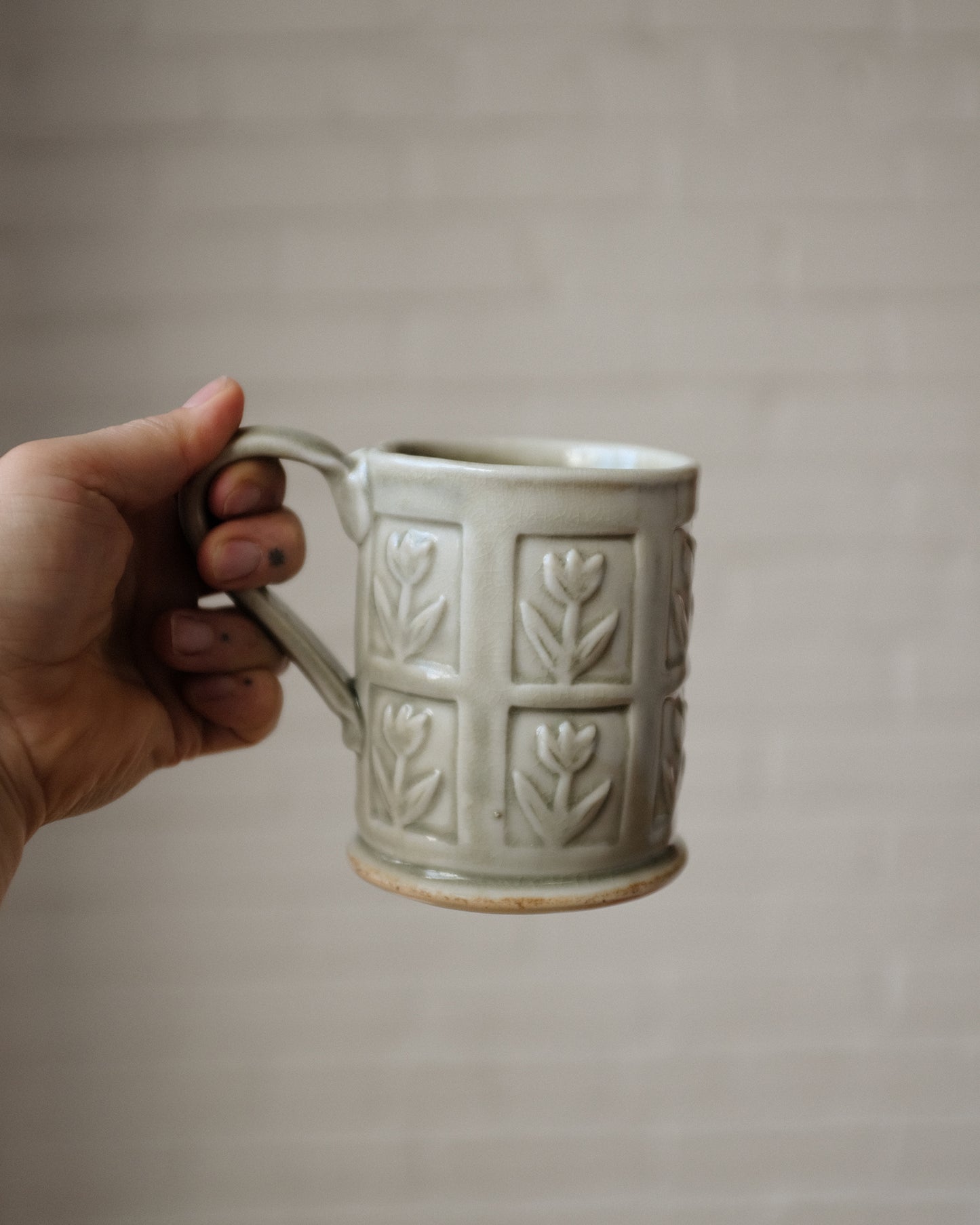 Wood Fired Tall Mug 05