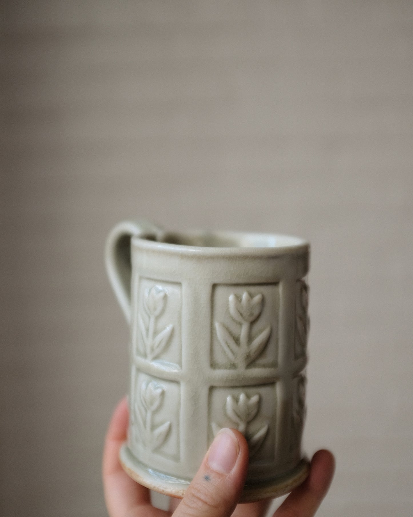 Wood Fired Tall Mug 05