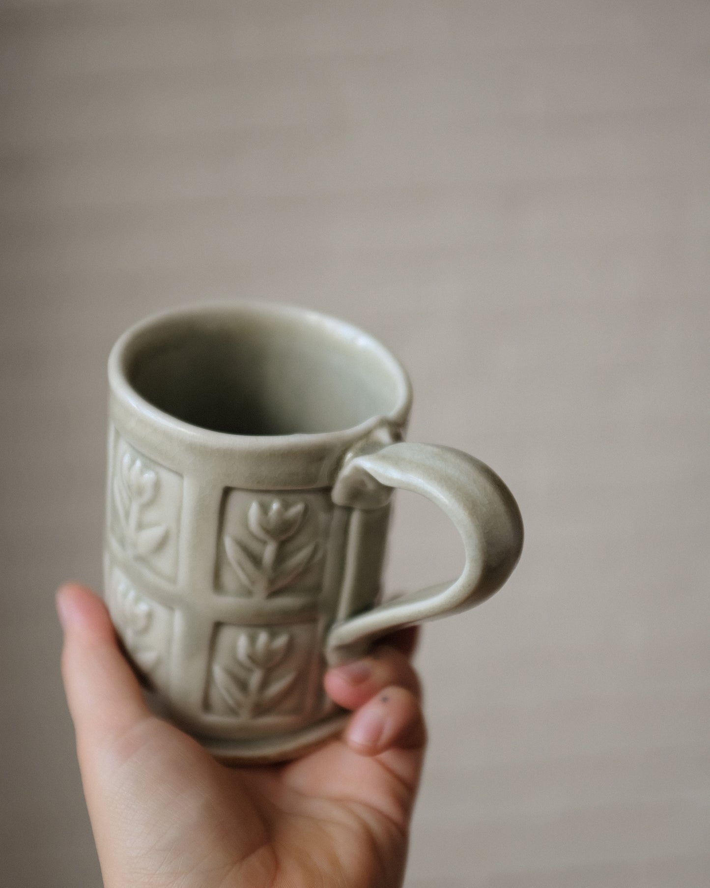 Wood Fired Tall Mug 05