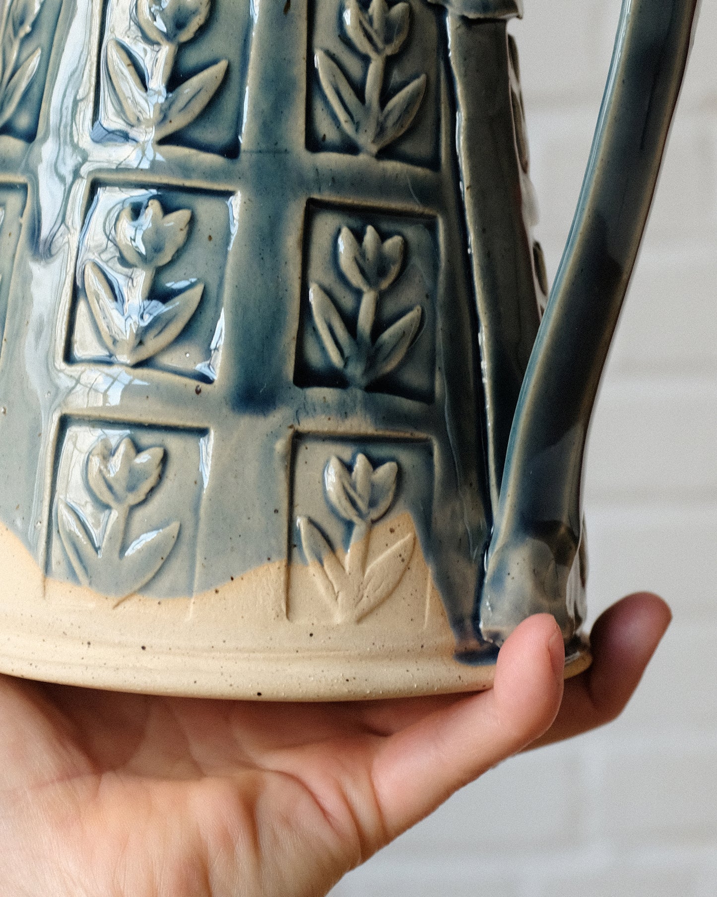 Tulip stamp pitcher