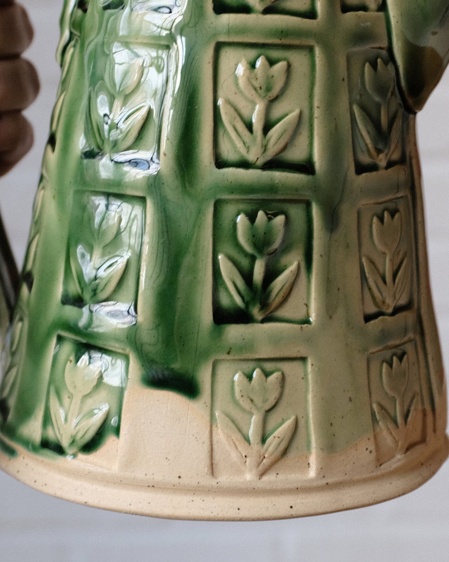 Tulip stamp pitcher