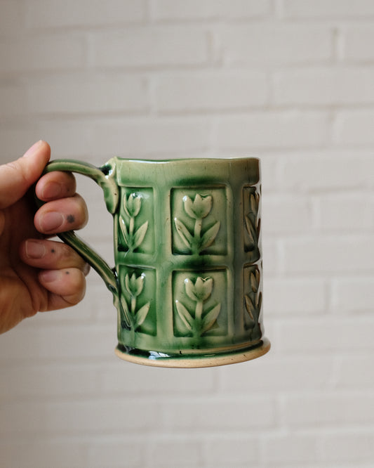 tulip stamp mug tall