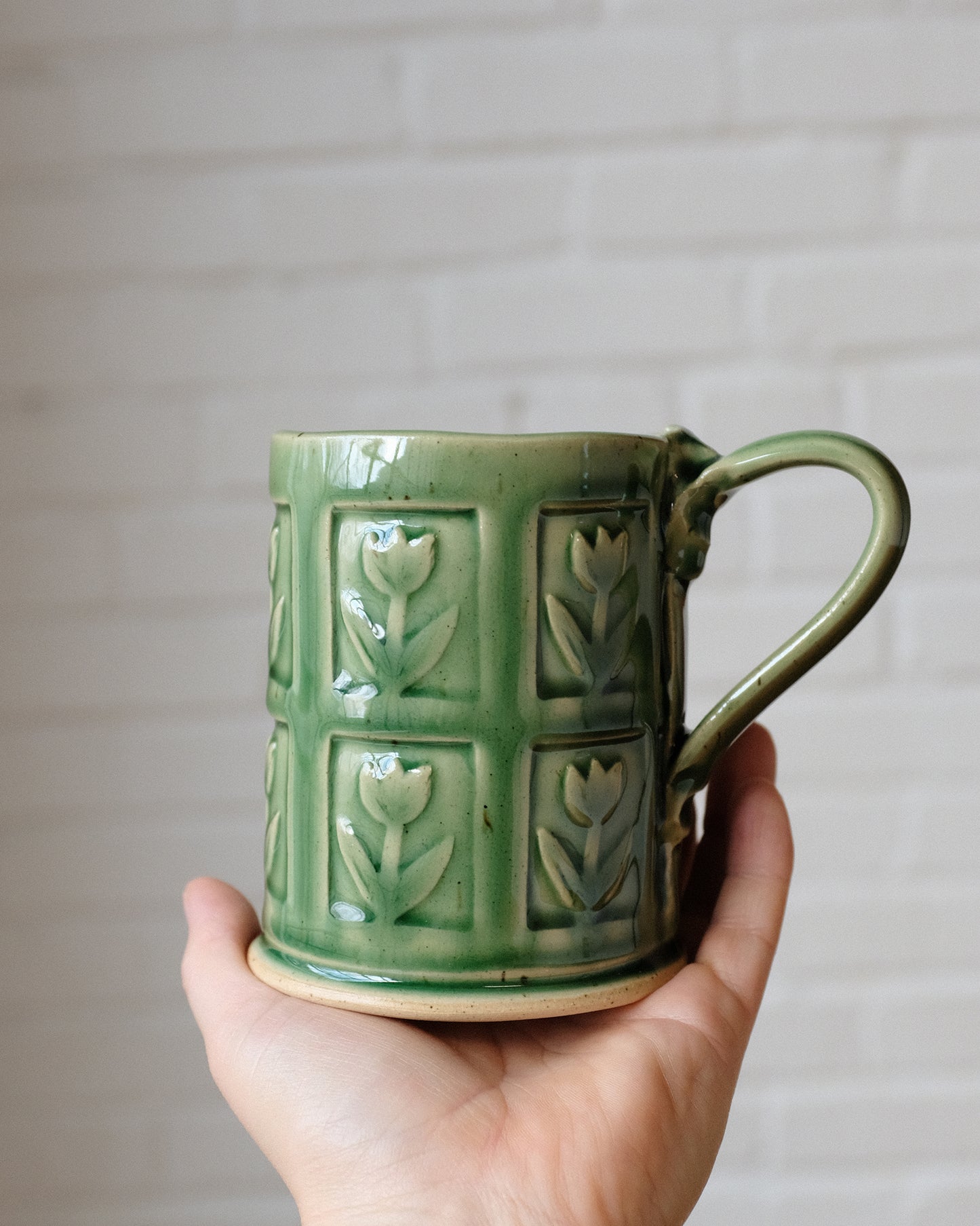 tulip stamp mug tall