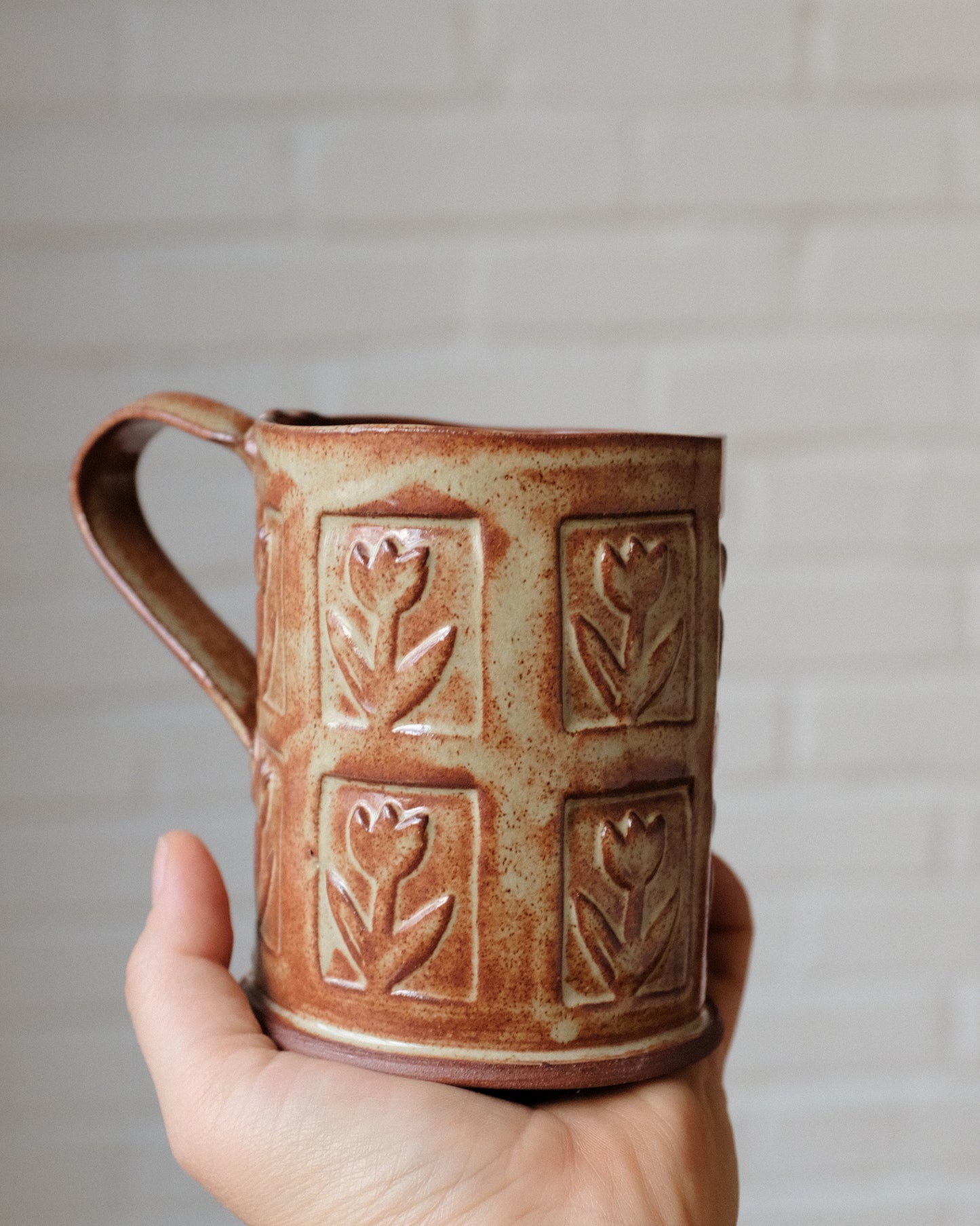 tulip stamp mug tall