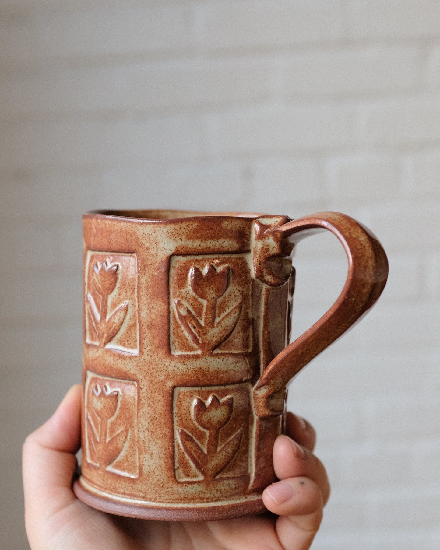 tulip stamp mug tall