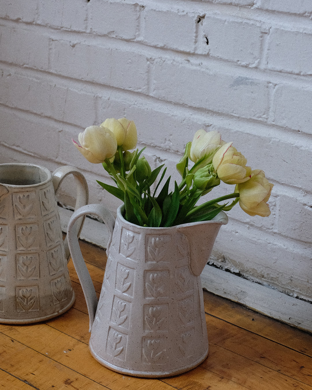 Tulip stamp pitcher