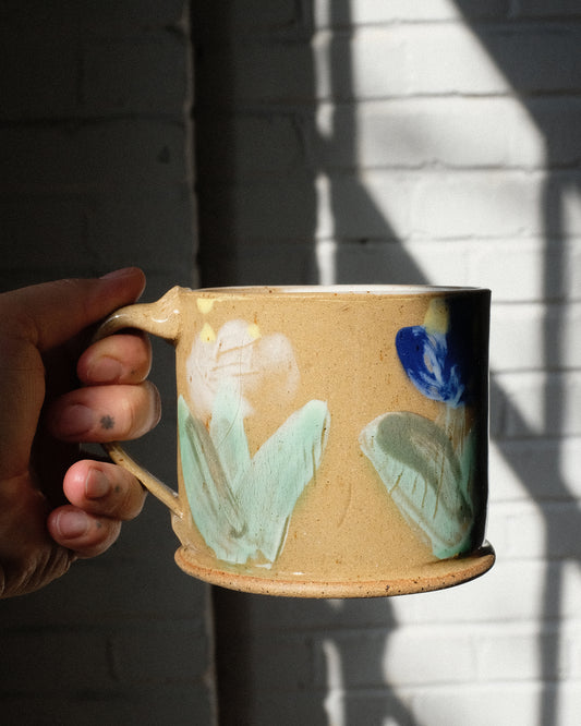 Painted Tulips Mug 04