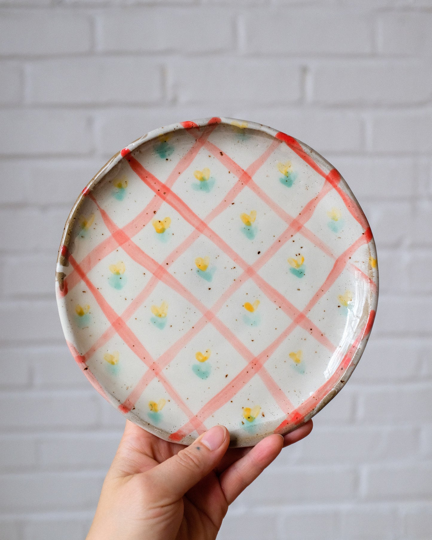 picnic painted side plate 01